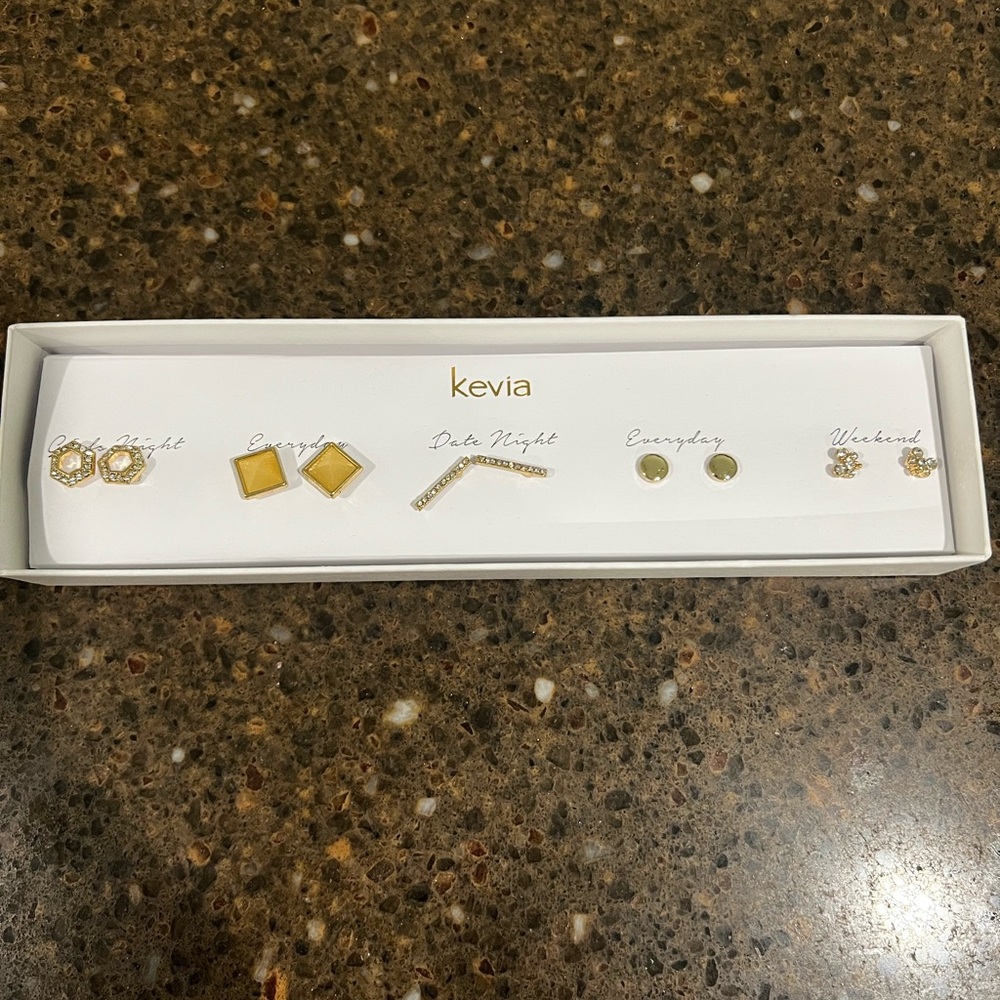 Kevia Gold and Silver Earring Set